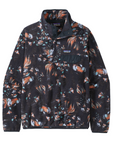 Patagonia Women's Light Weight Synchilla Snap-T Pullover Swirl Floral / Pitch Blue - Booley Galway