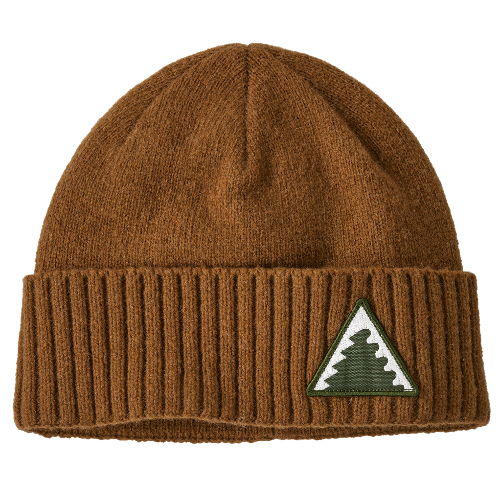 Patagonia Brodeo Beanie Dawn Tracks Patch: Shelter Brown - Booley Galway