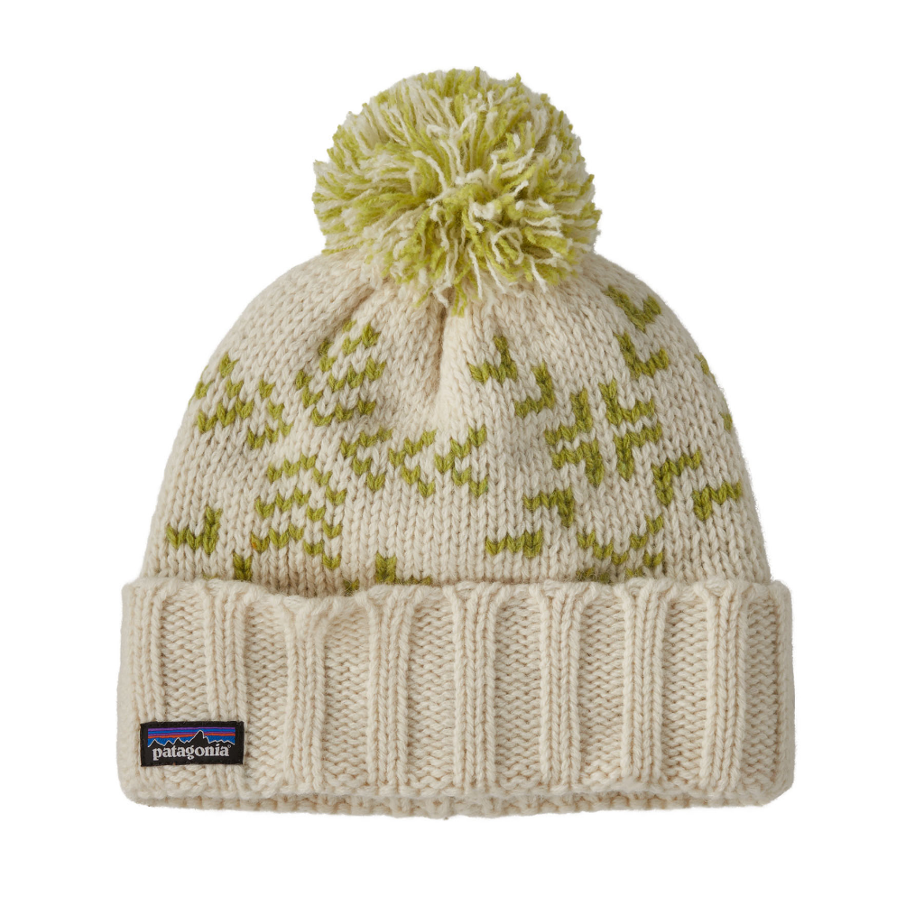 Patagonia Snowbelle Beanie Evergreen Flakes / Birch White - Booley Galway