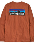 Patagonia Men's P-6 Logo L/S Responsibili-Tee Redtail Rust - Booley Galway