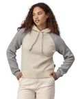 Patagonia Women's Recycled Wool Blend Hooded Pullover Dyno White - Booley Galway