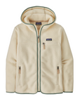 Patagonia Women's Retro Pile Hoody Natural / Ellwood Green - Booley Galway