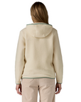 Patagonia Women's Retro Pile Hoody Natural / Ellwood Green - Booley Galway