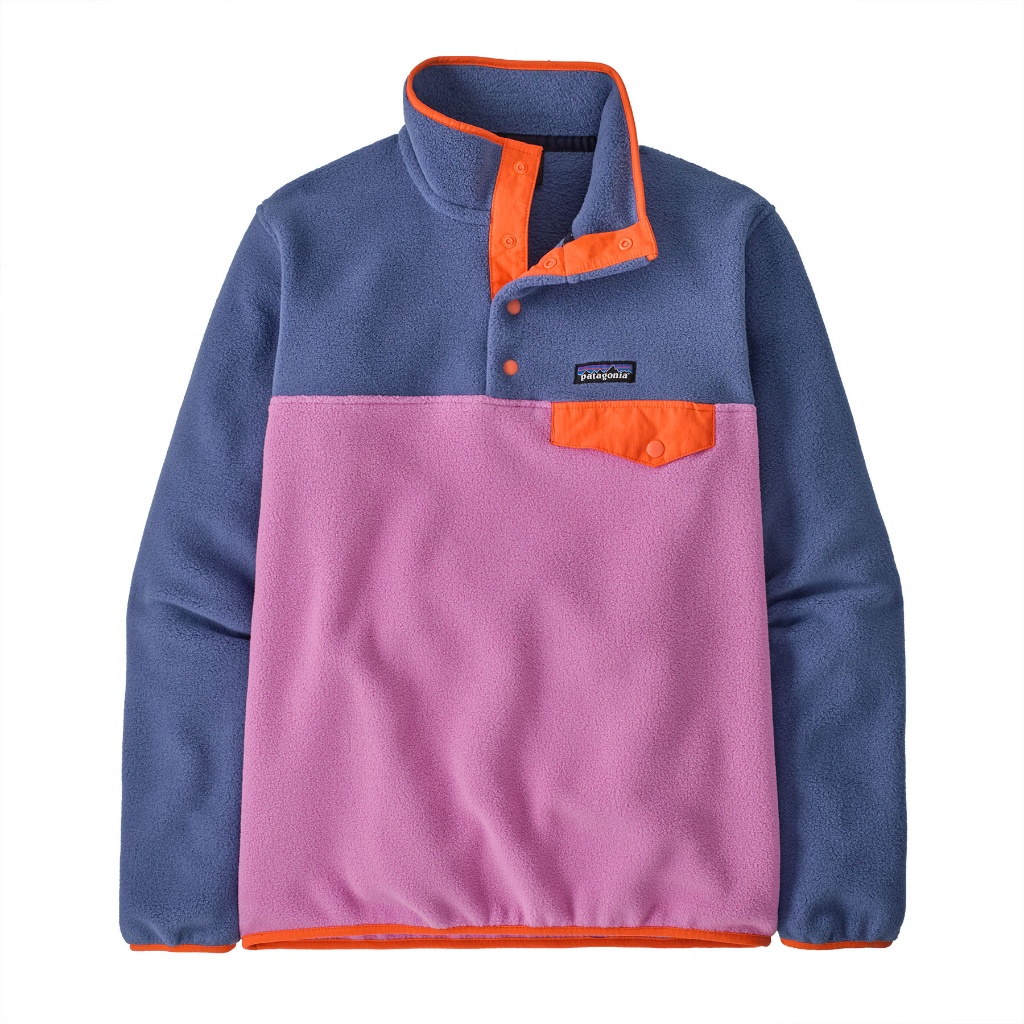Patagonia Women's Lightweight Synchilla Snap-T Pullover Brisk Purple - Booley Galway