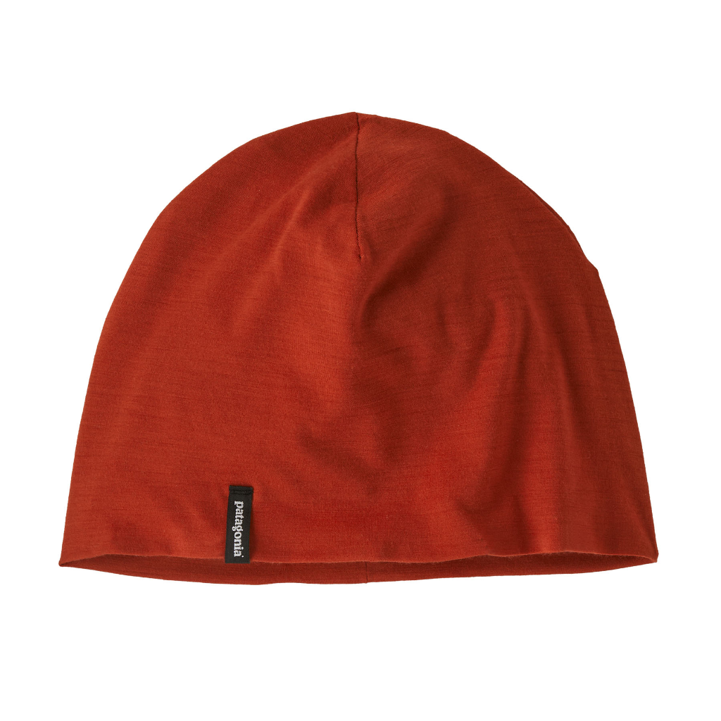 Patagonia Overlook Merino Wool Liner Beanie Amanita Red - Booley Galway