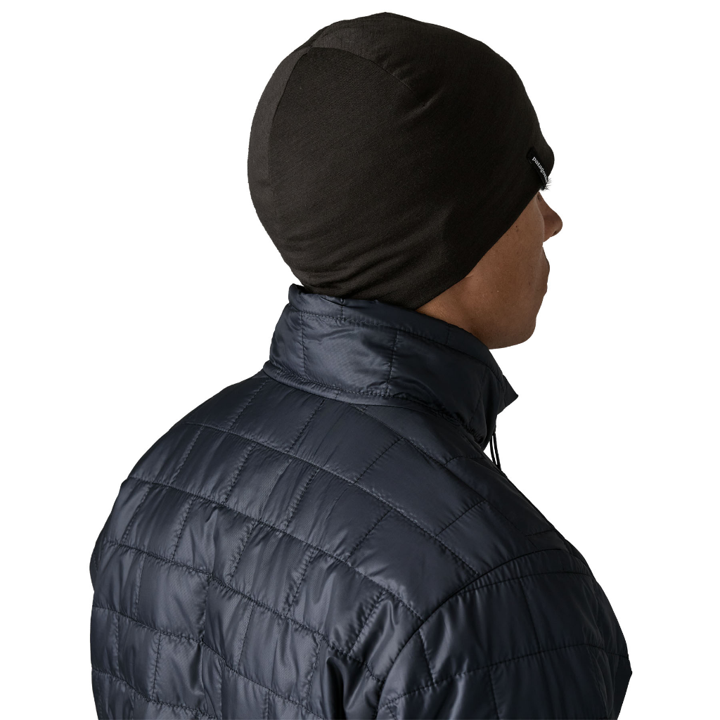 Patagonia Overlook Merino Wool Liner Beanie Black - Booley Galway