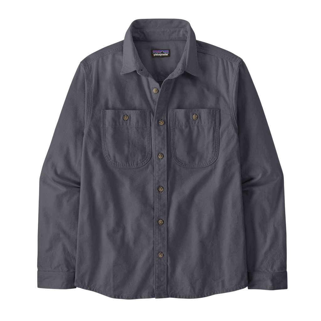 Men's Point Reyes Canvas Shirt-Smolder Blue