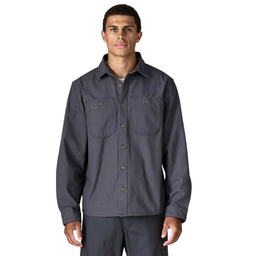 Men's Point Reyes Canvas Shirt-Smolder Blue