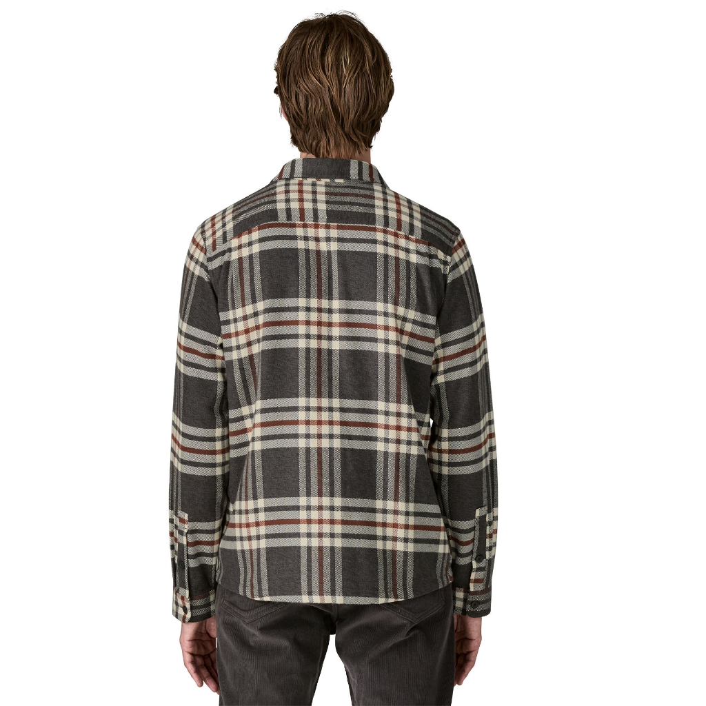Patagonia Men's Fjord Flannel Shirt Catch / Ink Black - Booley Galway