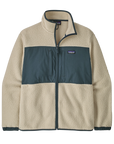 Men's Retro Pile Fleece Patch Jacket - Pelican