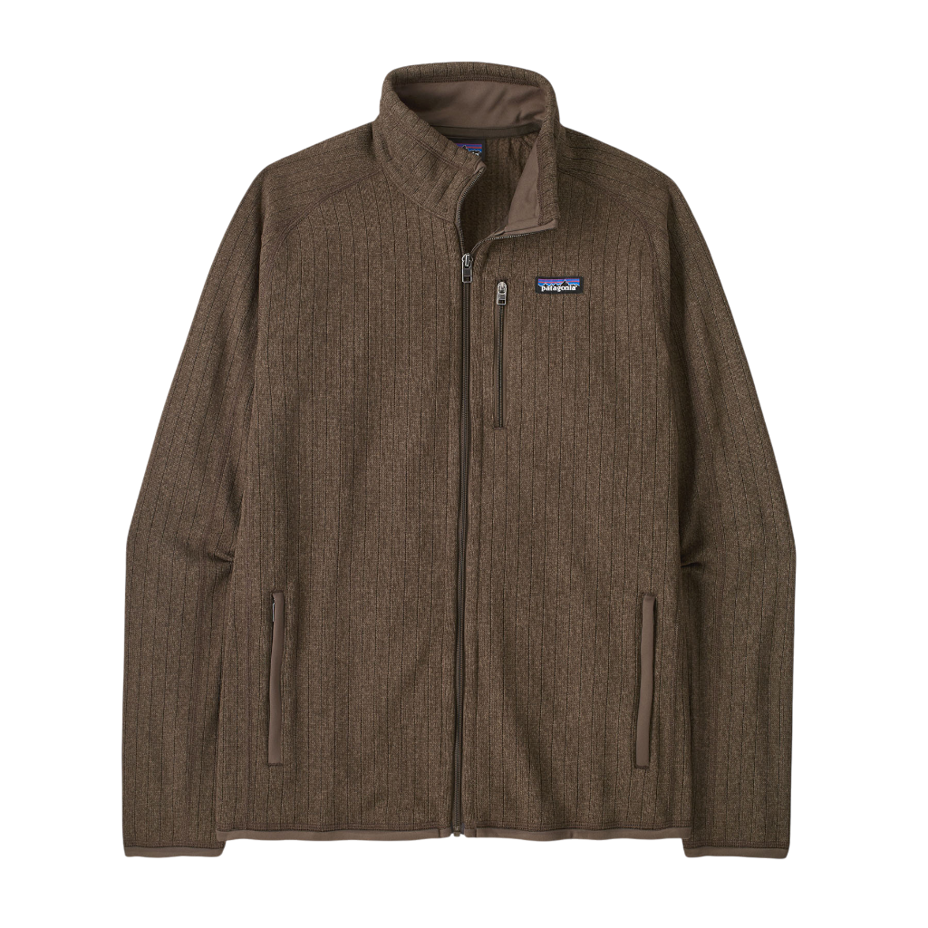 Men's Better Sweater Jacket - Marlow Brown Rib Knit