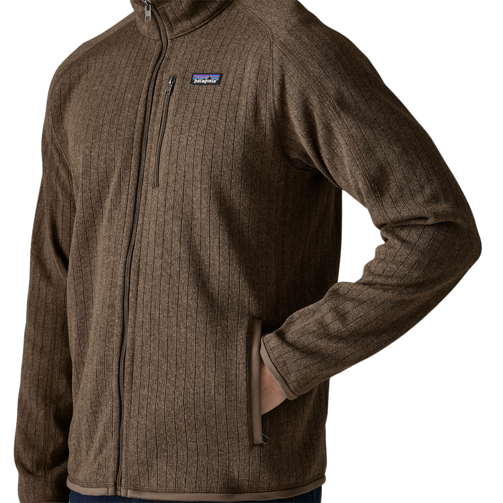 Men's Better Sweater Jacket - Marlow Brown Rib Knit