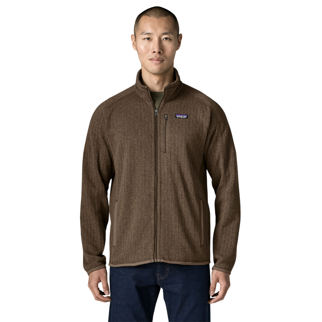 Men's Better Sweater Jacket - Marlow Brown Rib Knit