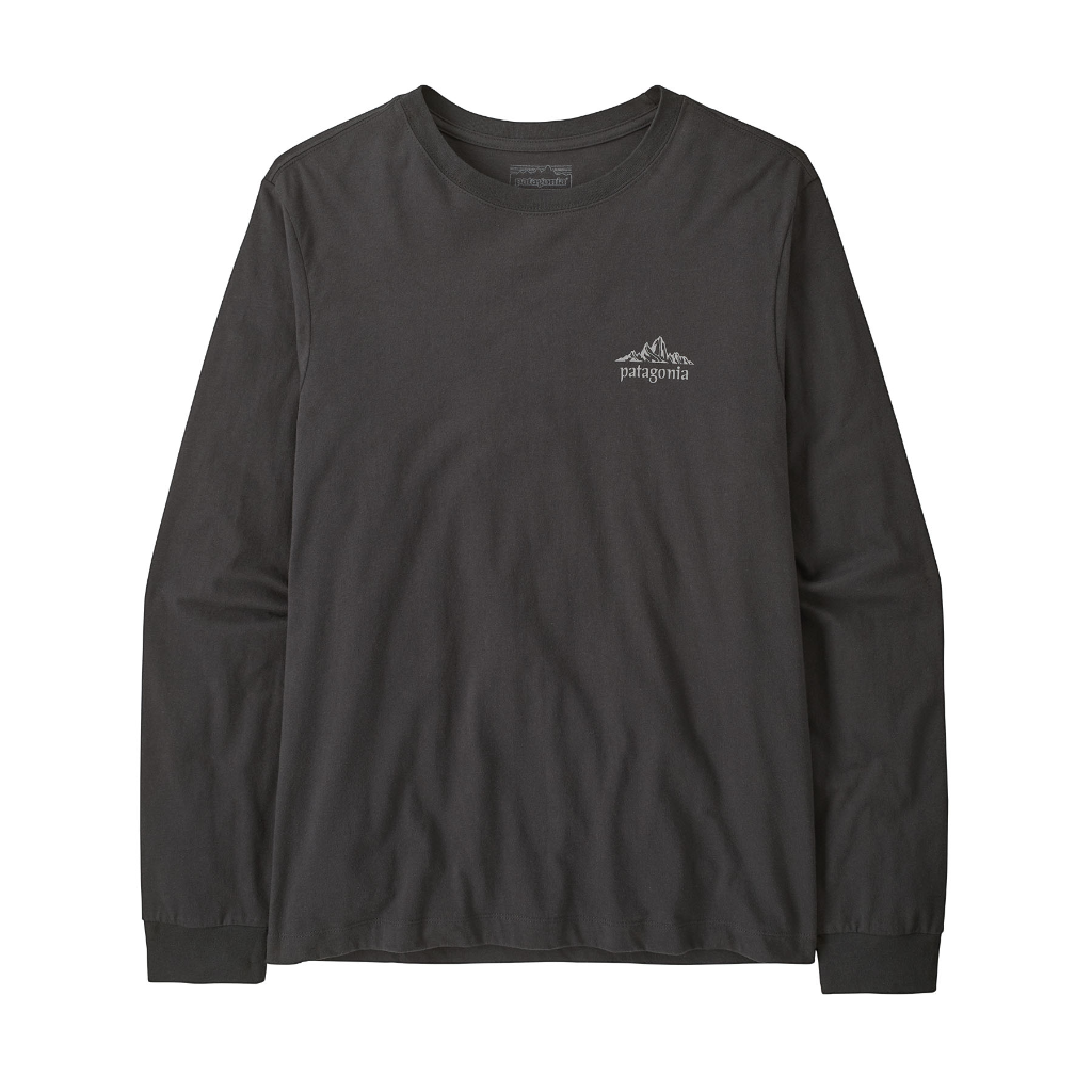 Men's Long-Sleeved Cloud Crag T-Shirt - Ink Black