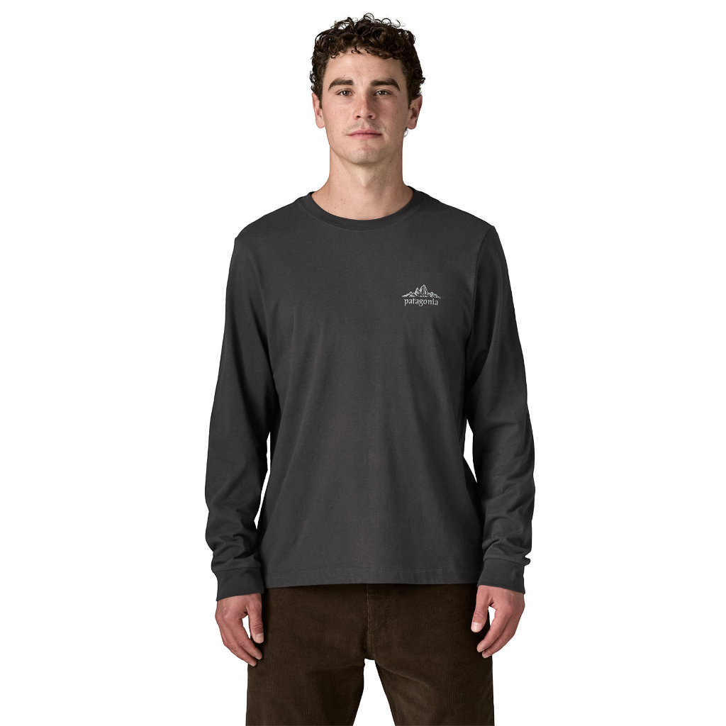 Men's Long-Sleeved Cloud Crag T-Shirt - Ink Black