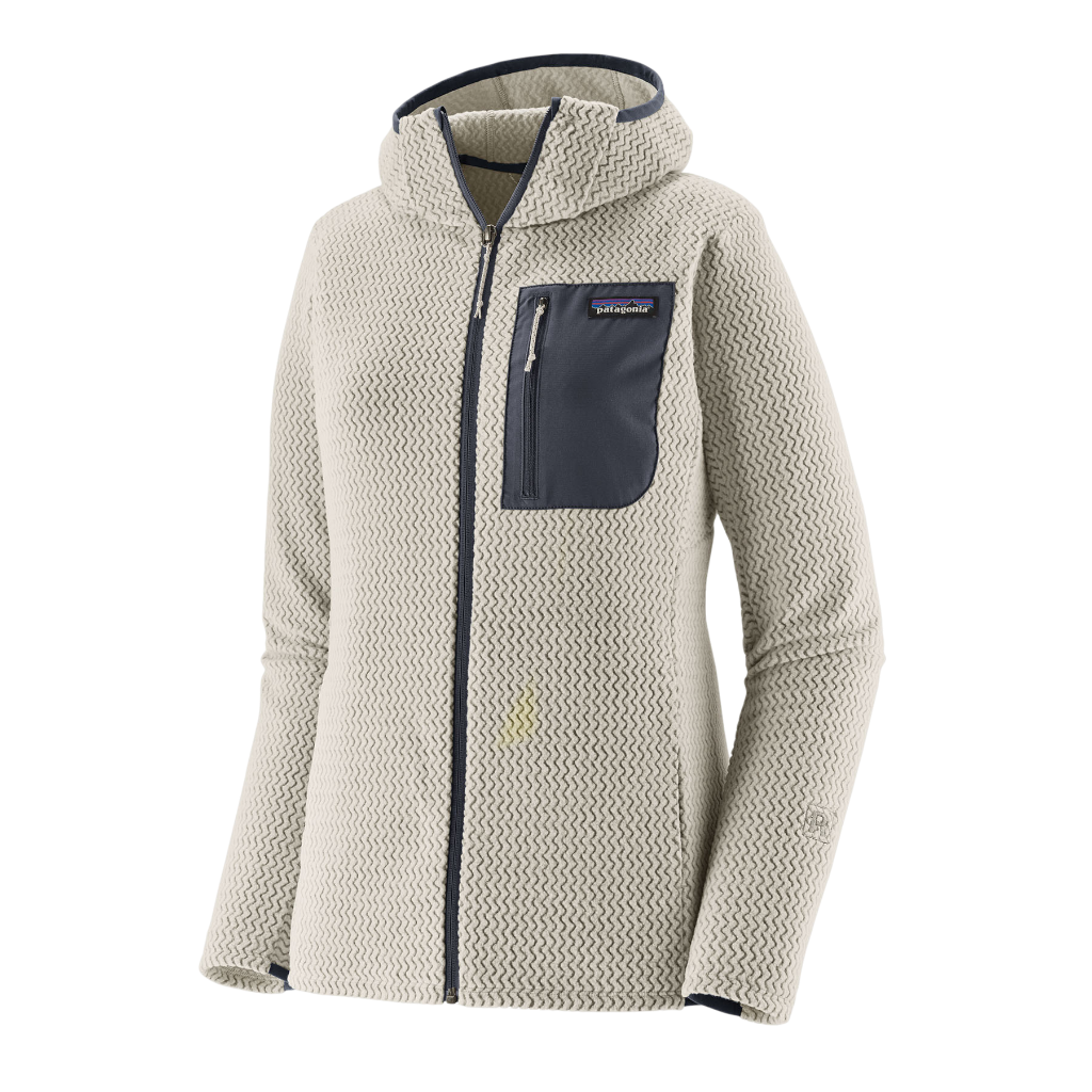 W'S R1 Air Full-Zip Hoody-Birch White