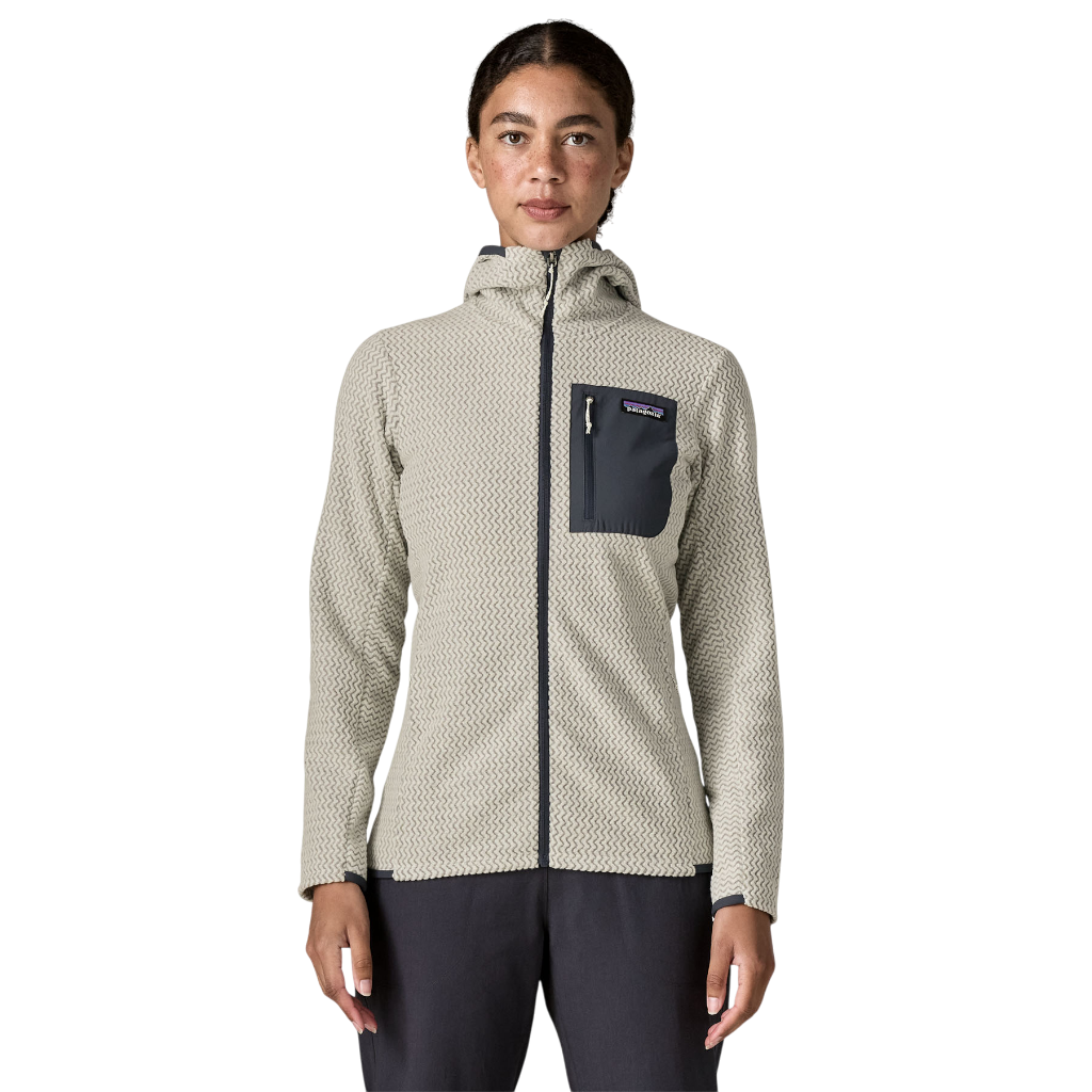 W'S R1 Air Full-Zip Hoody-Birch White