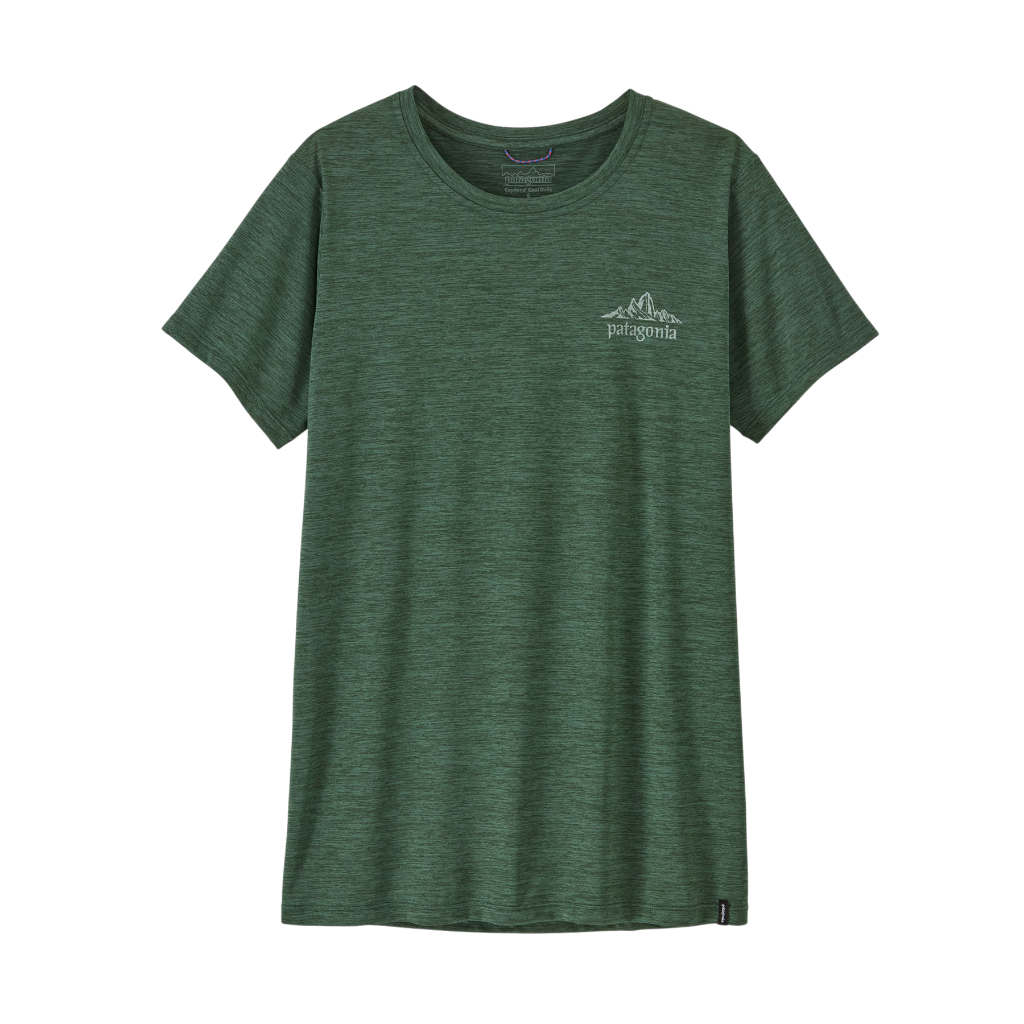 Women's Capilene® Cool Daily Shirt  - Cloud Crag-Canopy Green - Light Canopy Green X-Dye