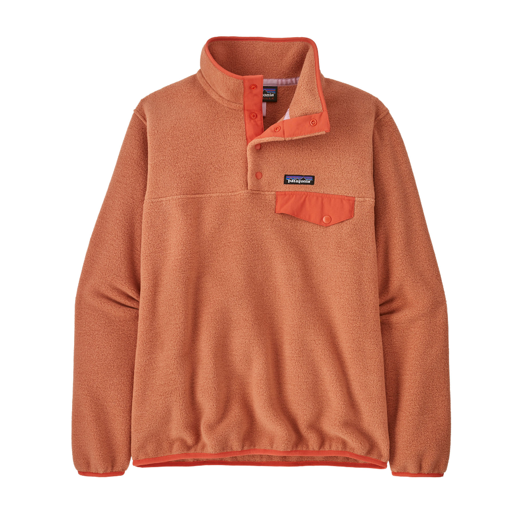 Patagonia Women&#39;s Light Weight Synchilla Snap-T Pullover Sienna Clay - Booley Galway
