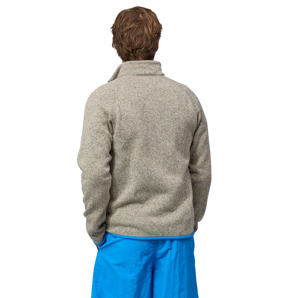 Patagonia Men&#39;s Better Sweater 1/4 Zip Oar Tan / Vessel Blue - Booley Galway