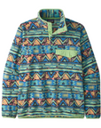 Patagonia Men's Lightweight Synchilla Snap-T Pullover High Hopes Geo / Salamander Green - Booley Galway