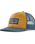 Patagonia P-6 Logo Trucker Hat Pufferfish Gold - Booley Galway