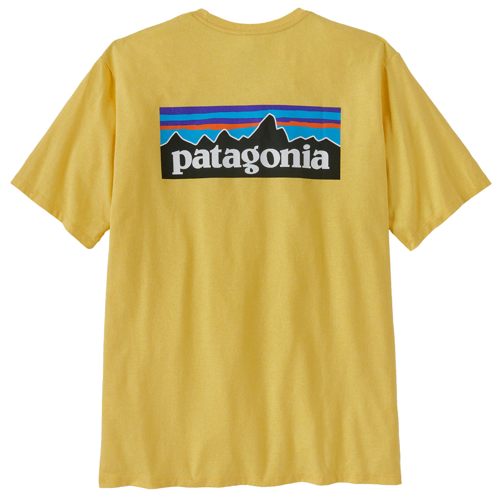 Patagonia Men's P-6 Logo Responsibili-Tee Milled Yellow - Booley Galway