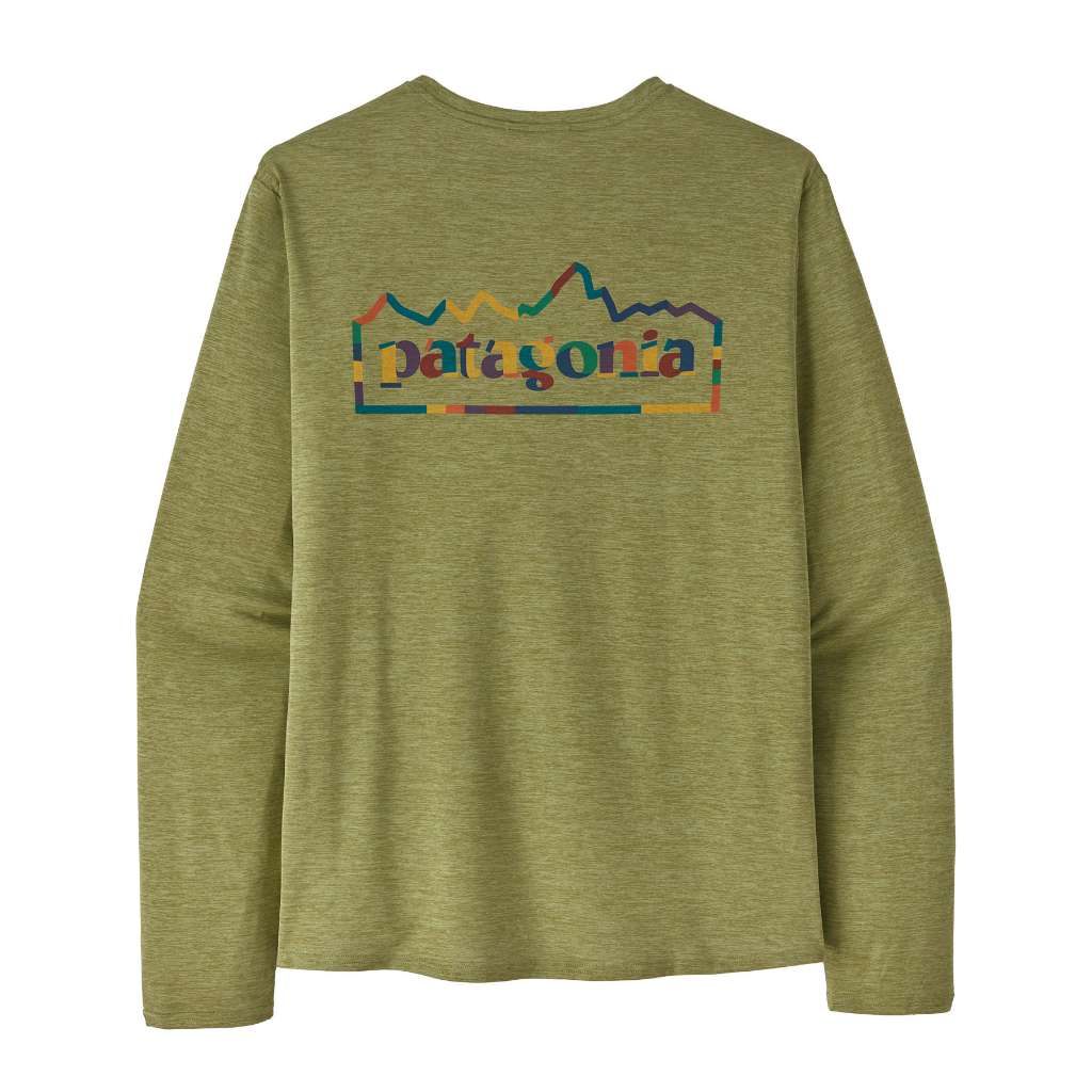 Patagonia Men&#39;s Capilene Cool Daily Graphic L/S Unity Fitz / Buckhorn Green X-Dye - Booley Galway