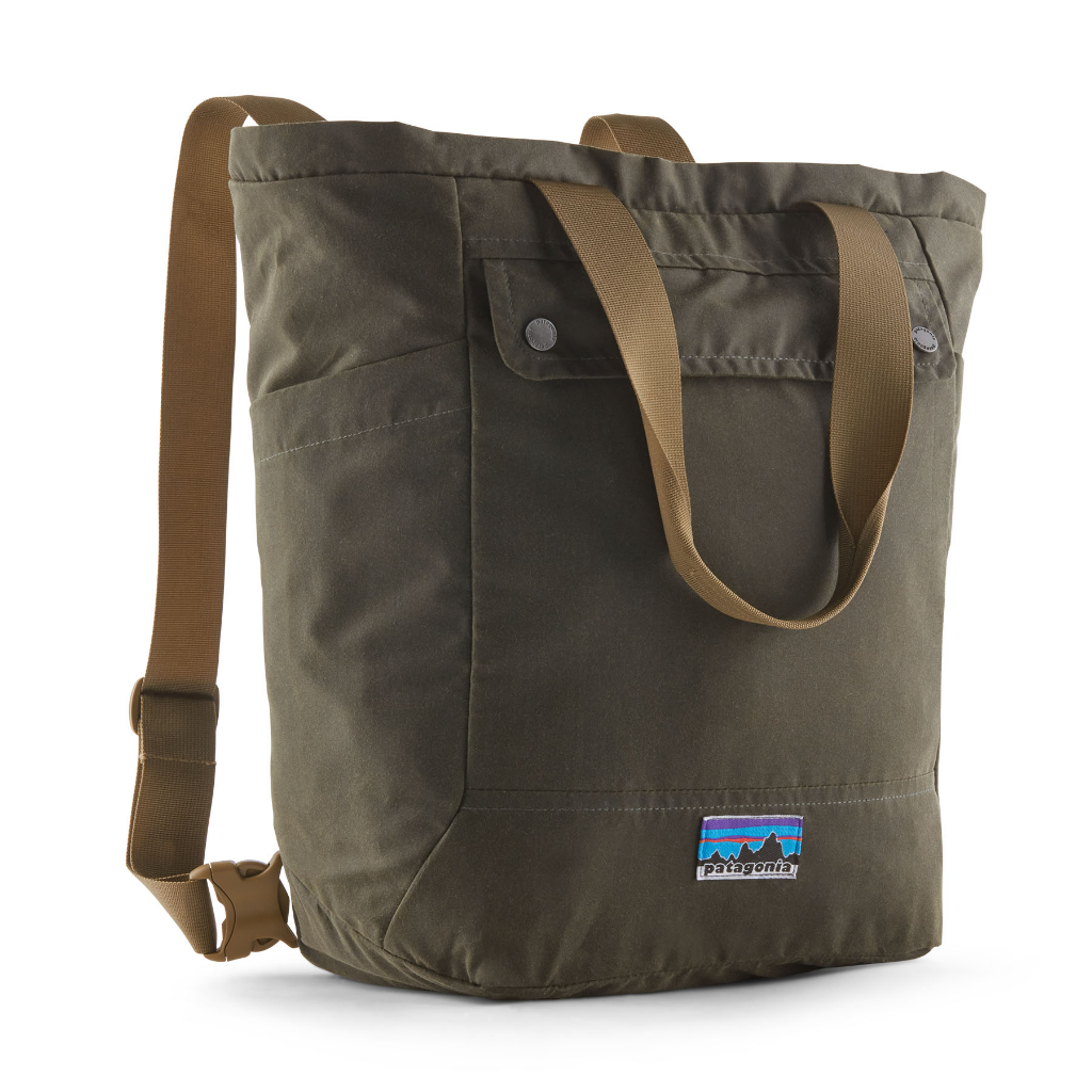 Patagonia Waxed Tote Bag 27L Basin Green - Booley Galway