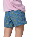 Patagonia Women's Baggies Shorts - 5 in Floral Fun / Vessel Blue - Booley Galway