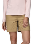 Patagonia Women's Quandary Shorts - 7 in Classic Tan - Booley Galway