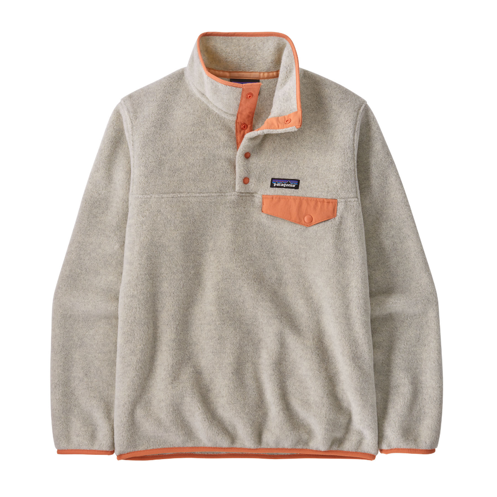 Women's Lightweight Synchilla Snap-T Pullover - Oatmeal Heather / Heirloom Peach