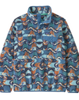 Patagonia Women's Lightweight Synchilla Snap-T Pullover Swallowtail Geo / Still Blue - Booley Galway