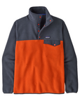 Patagonia Men's Lightweight Synchilla Snap-T Pullover Pollinator Orange - Booley Galway