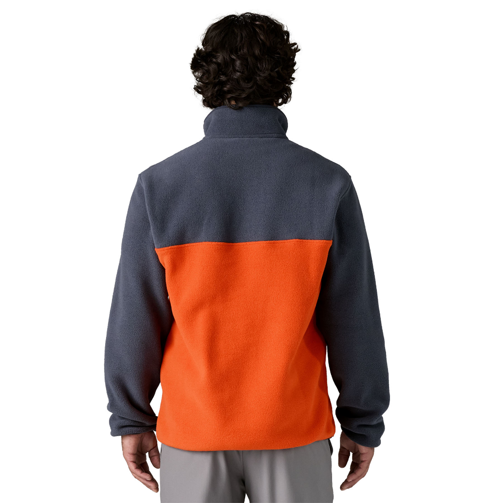 Patagonia Men's Lightweight Synchilla Snap-T Pullover Pollinator Orange - Booley Galway