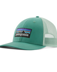 Patagonia P-6 Logo LoPro Trucker Hat Heartleaf Green - Booley Galway