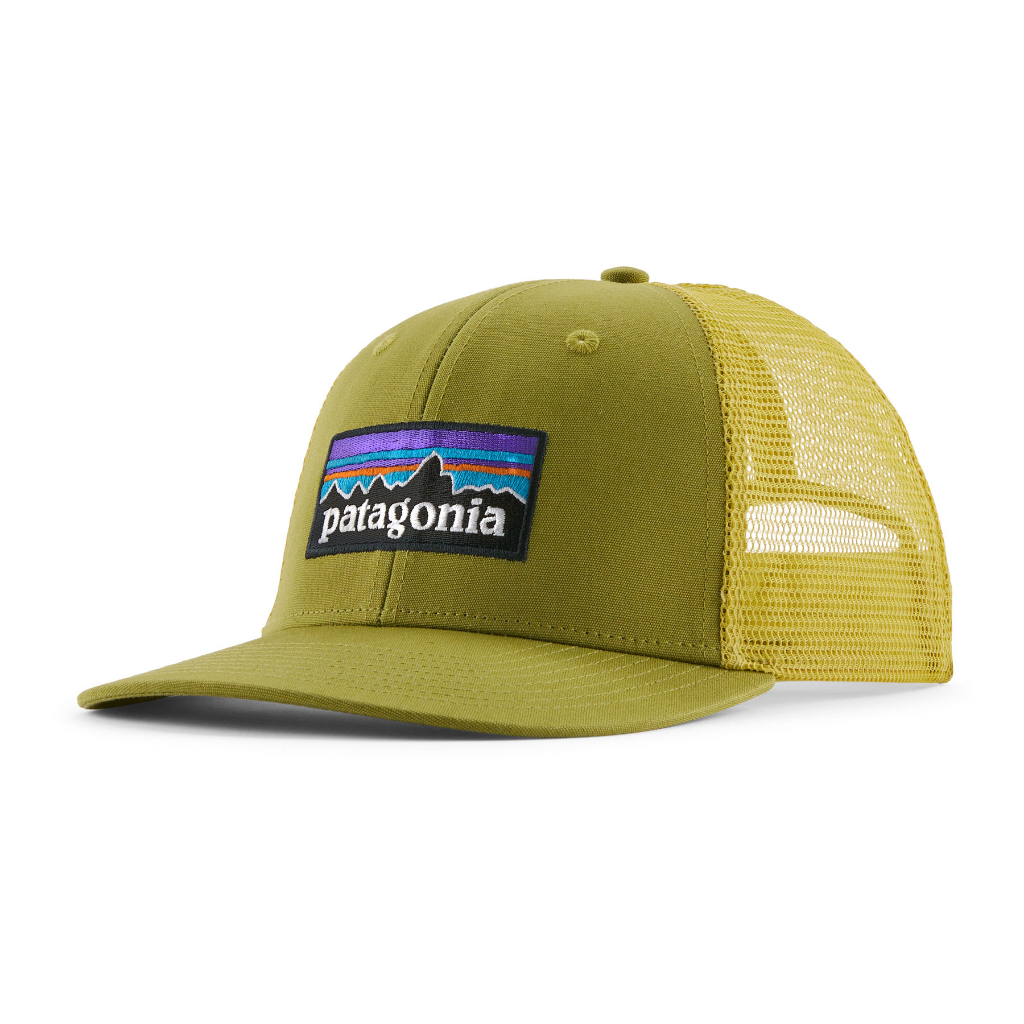 Patagonia P-6 Logo Trucker Hat Graze Green - Booley Galway