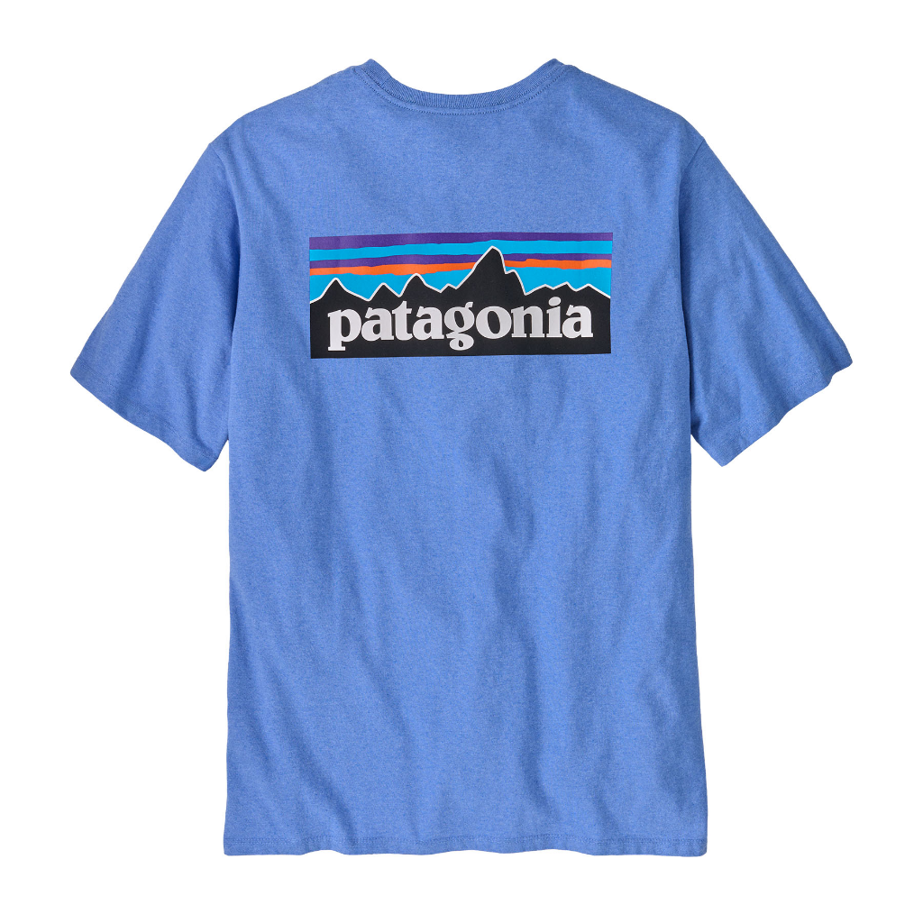 Patagonia Men's P-6 Logo Responsibili-Tee Abundant Blue - Booley Galway