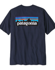 Patagonia Men's P-6 Logo Responsibili-Tee New Navy - Booley Galway