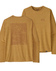 Patagonia Men's Capilene Cool Daily Graphic L/S Strataspire / Beeswax Tan X-Dye - Booley Galway