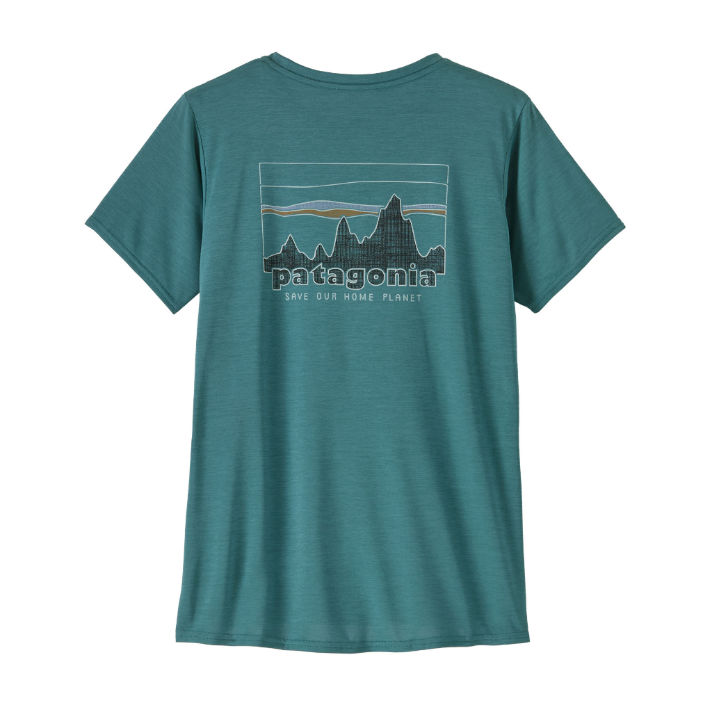 Women's Capilene Cool Daily Graphic S/S - '73 Skyline / Wetland Blue X-Dye