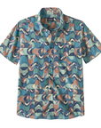 Patagonia Men's Go To Shirt Swallowtail Geo / Still Blue - Booley Galway