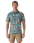 Men's Go To Shirt - Swallowtail Geo / Still Blue