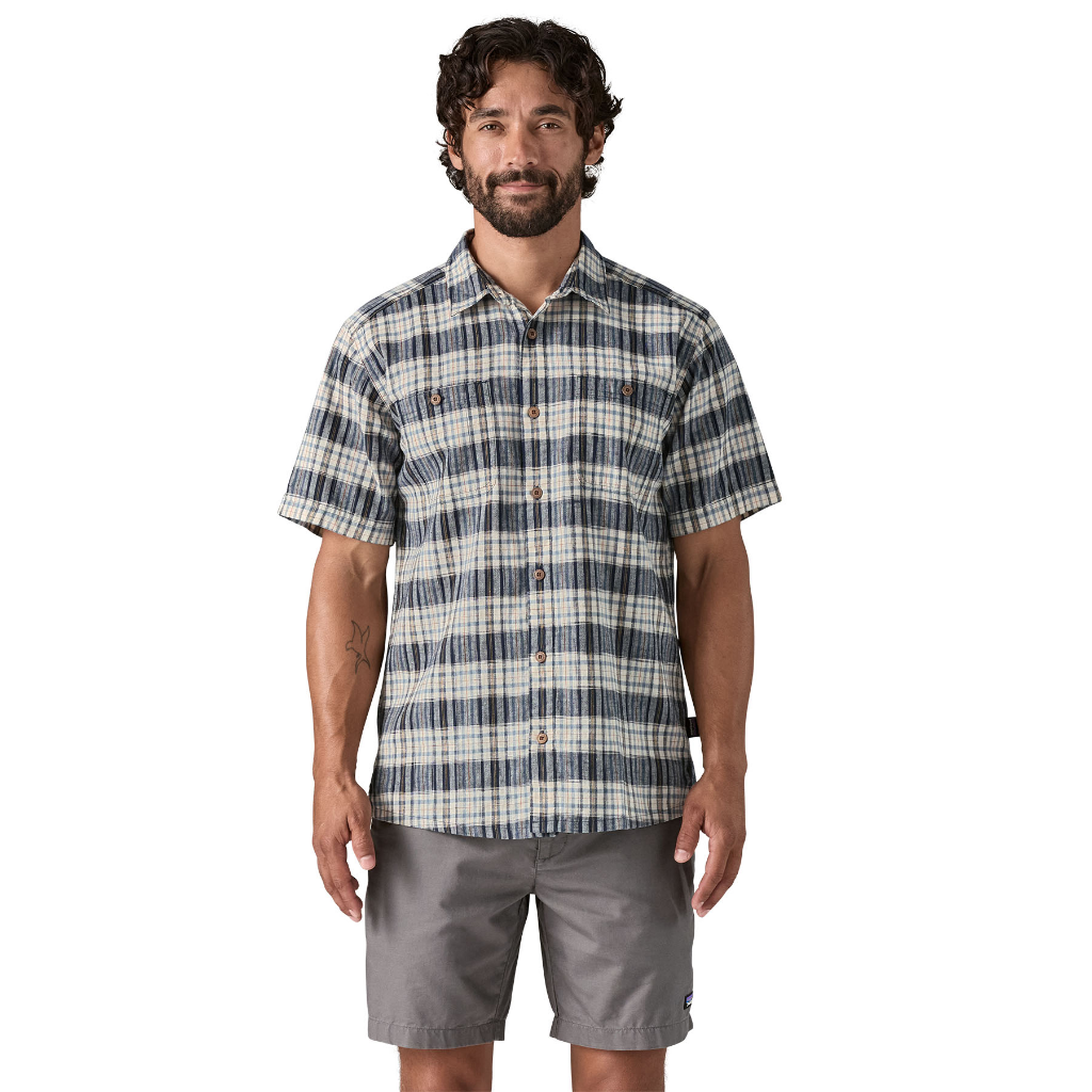 Patagonia Men&#39;s Back Step Shirt Sunlight / New Navy - Booley Galway