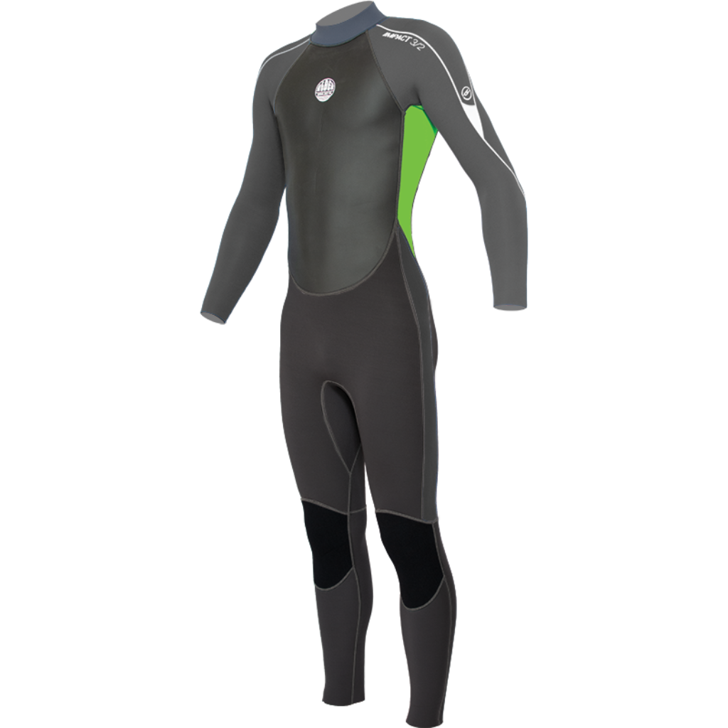 Kids Impact 3/2 Back Zip - Green
