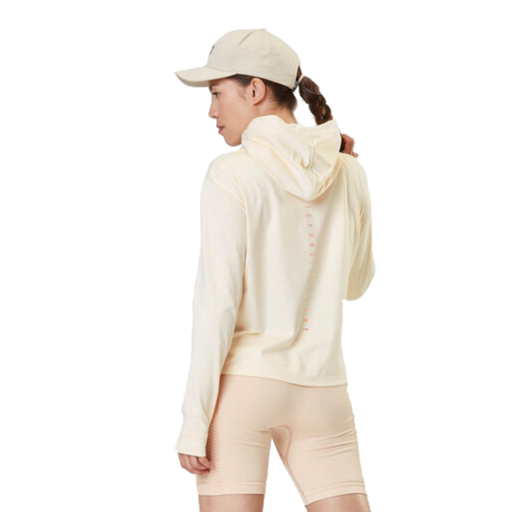 Women's Celest Full Zip Hoodie - Smoke White