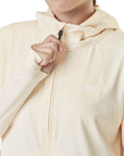 Women's Celest Full Zip Hoodie - Smoke White