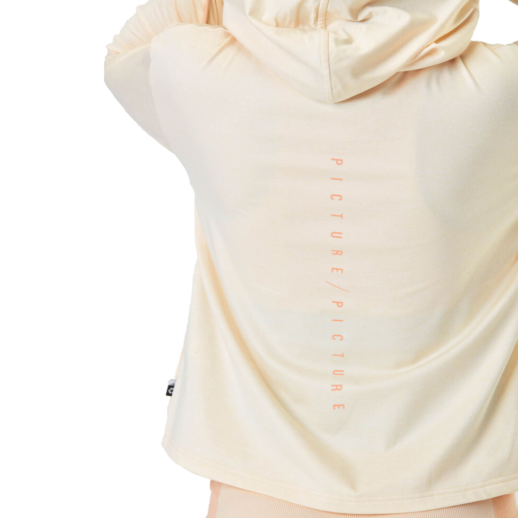 Women's Celest Full Zip Hoodie - Smoke White