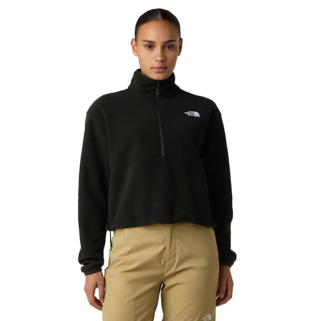 The North Face Women's Glacier 1/2 Zip Short Fleece TNF Black - Booley Galway