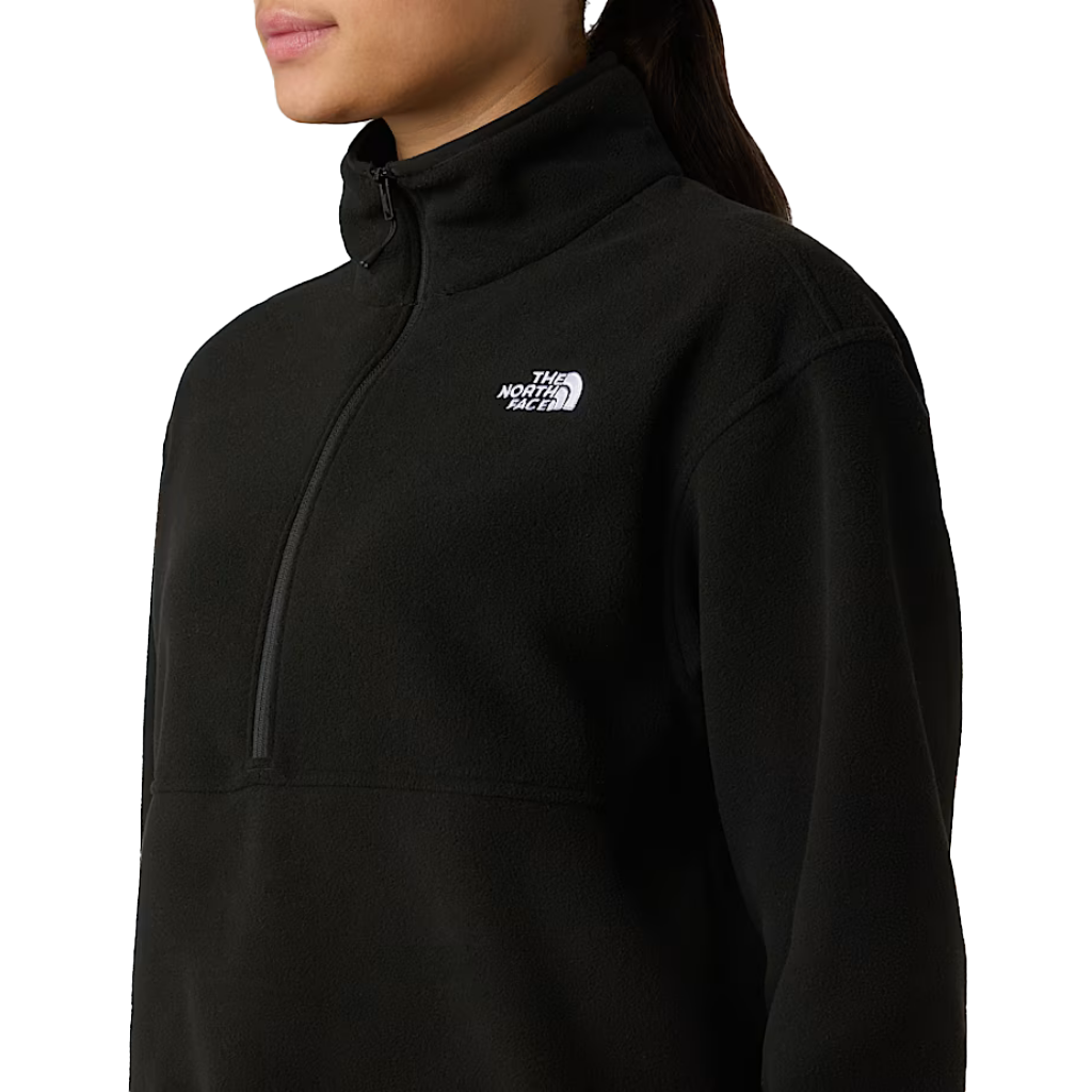The North Face Women's Glacier 1/2 Zip Short Fleece TNF Black - Booley Galway